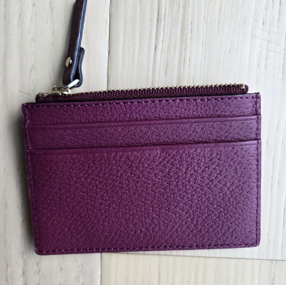 NWOT. Kate Spade Plum Card Wallet - Picture 2 of 3